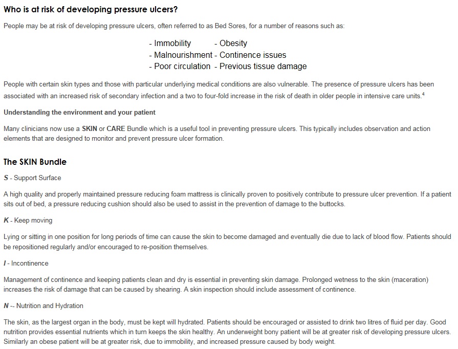 Pressure Ulcer who is at Risk