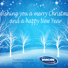 Invacare Merry Christmas greeting