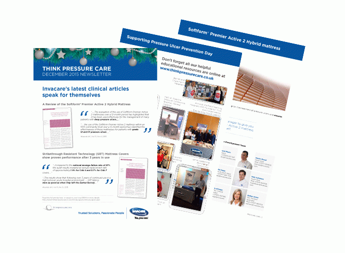 Invacare Pressure Area Care newsletter